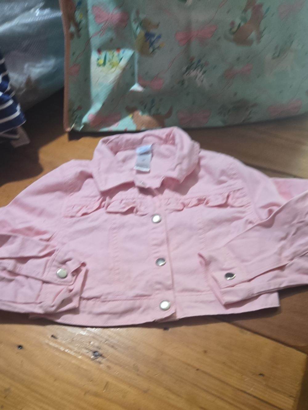Draper James Pink Ruffle  Jacket for Kids Sz 6x
